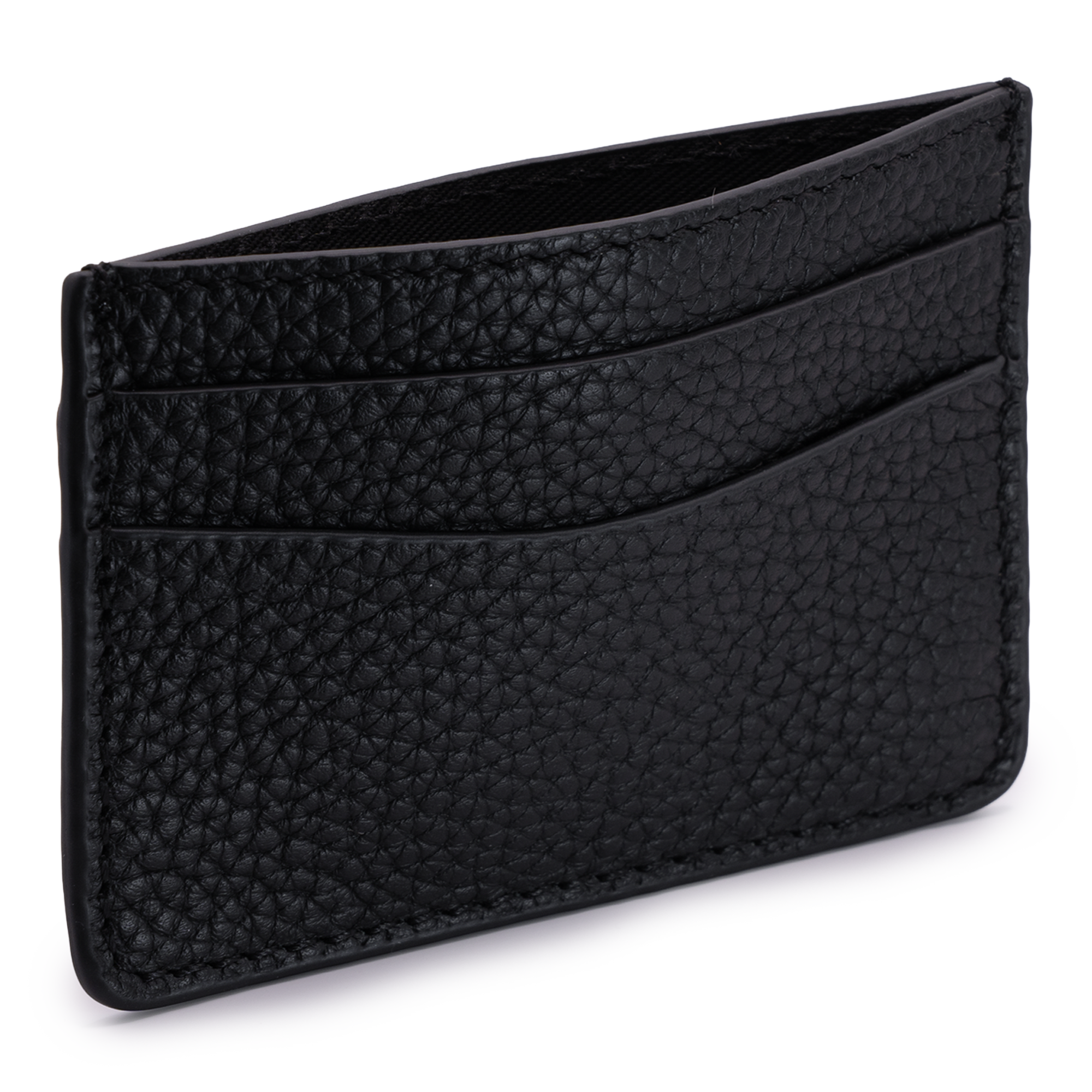 Black Leather Card Holder