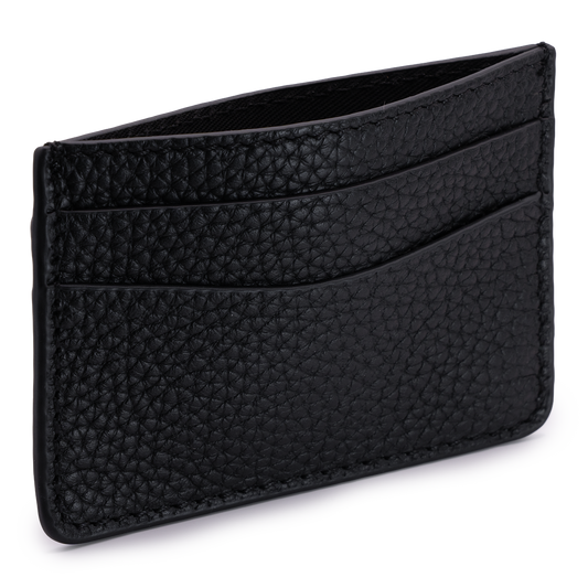 Black Leather Card Holder