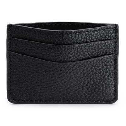 Black Leather Card Holder